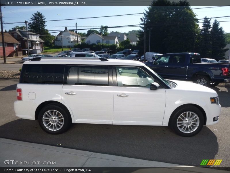 White Platinum / Dune 2016 Ford Flex SEL AWD