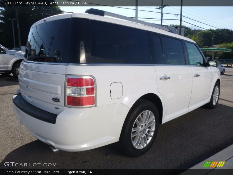 White Platinum / Dune 2016 Ford Flex SEL AWD