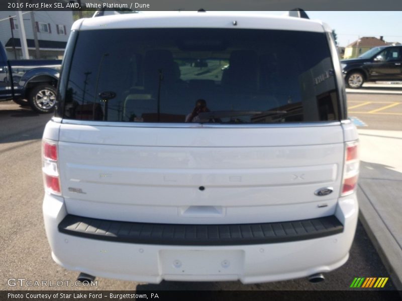 White Platinum / Dune 2016 Ford Flex SEL AWD