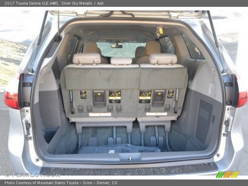 Silver Sky Metallic / Ash 2017 Toyota Sienna XLE AWD