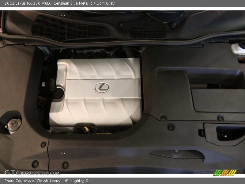 Cerulean Blue Metallic / Light Gray 2011 Lexus RX 350 AWD