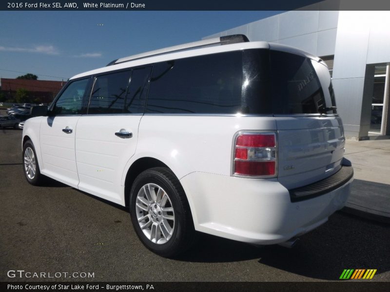 White Platinum / Dune 2016 Ford Flex SEL AWD