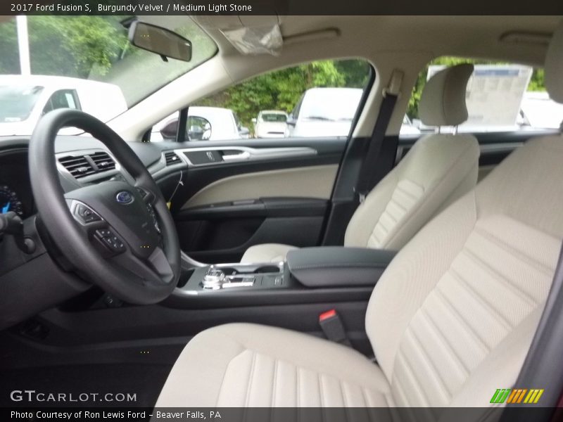 Burgundy Velvet / Medium Light Stone 2017 Ford Fusion S