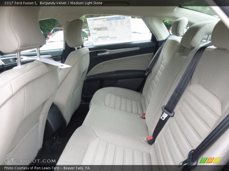 Burgundy Velvet / Medium Light Stone 2017 Ford Fusion S