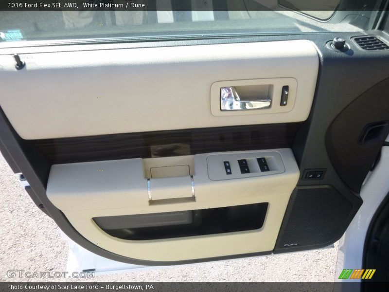 White Platinum / Dune 2016 Ford Flex SEL AWD