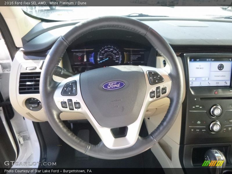 White Platinum / Dune 2016 Ford Flex SEL AWD
