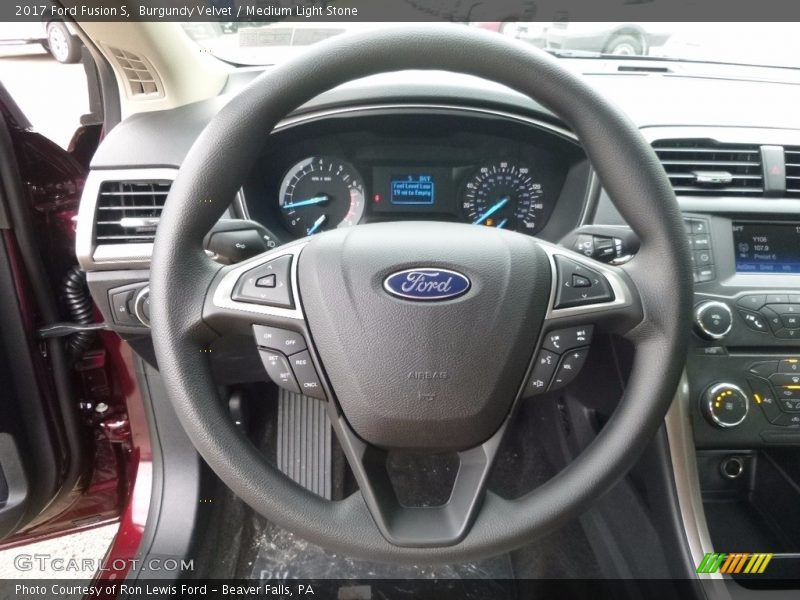 Burgundy Velvet / Medium Light Stone 2017 Ford Fusion S