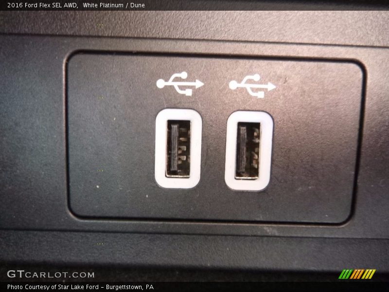 White Platinum / Dune 2016 Ford Flex SEL AWD