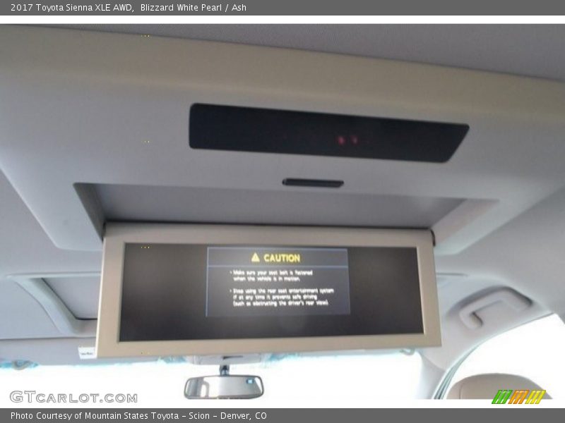 Blizzard White Pearl / Ash 2017 Toyota Sienna XLE AWD