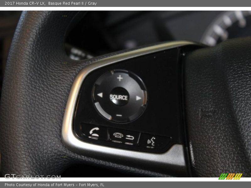 Basque Red Pearl II / Gray 2017 Honda CR-V LX