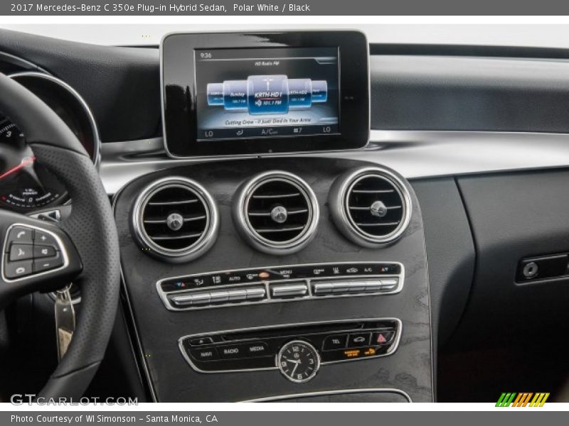 Polar White / Black 2017 Mercedes-Benz C 350e Plug-in Hybrid Sedan