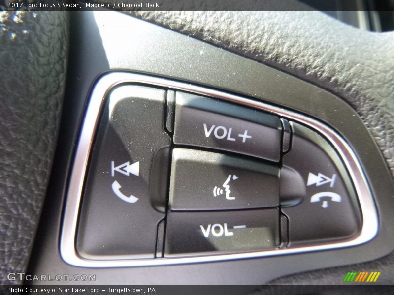 Magnetic / Charcoal Black 2017 Ford Focus S Sedan