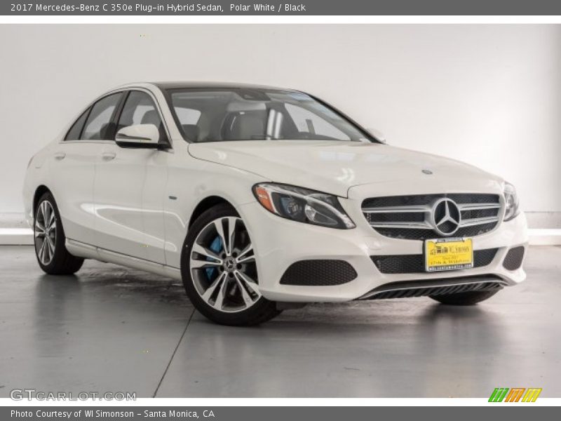 Polar White / Black 2017 Mercedes-Benz C 350e Plug-in Hybrid Sedan