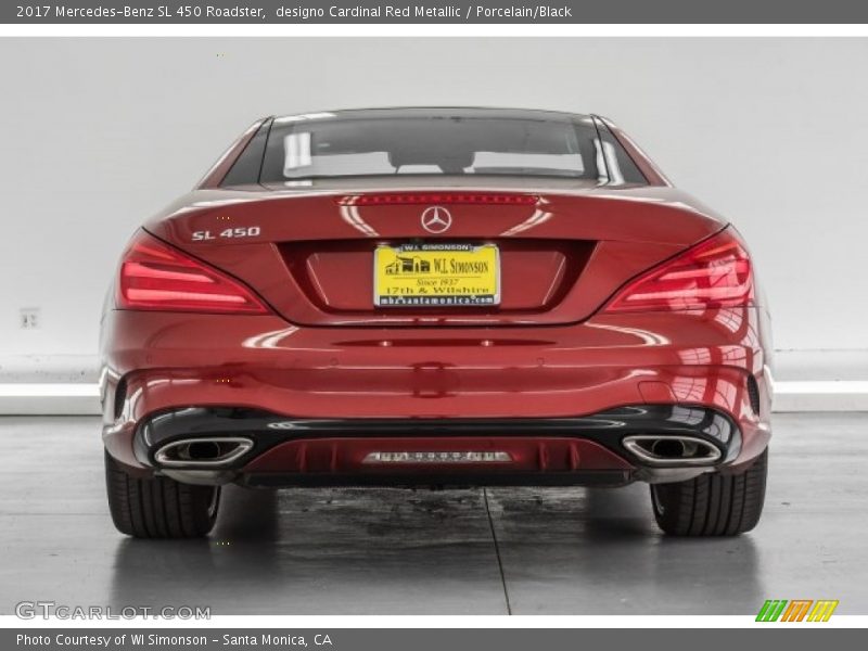designo Cardinal Red Metallic / Porcelain/Black 2017 Mercedes-Benz SL 450 Roadster