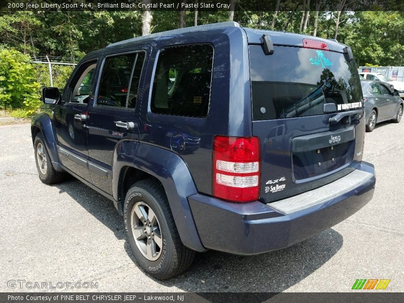 Brilliant Black Crystal Pearl / Pastel Slate Gray 2008 Jeep Liberty Sport 4x4