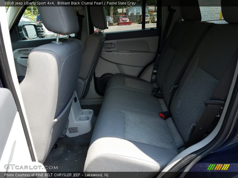 Brilliant Black Crystal Pearl / Pastel Slate Gray 2008 Jeep Liberty Sport 4x4
