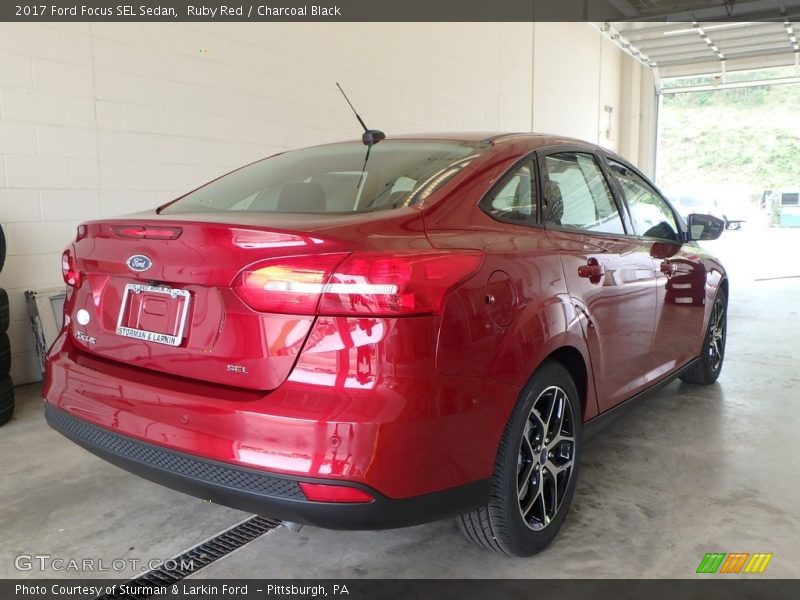 Ruby Red / Charcoal Black 2017 Ford Focus SEL Sedan