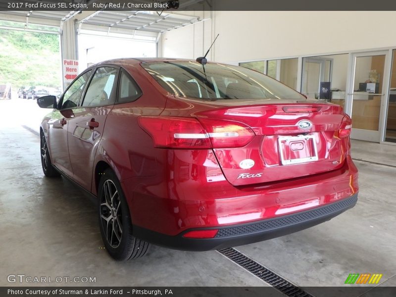 Ruby Red / Charcoal Black 2017 Ford Focus SEL Sedan