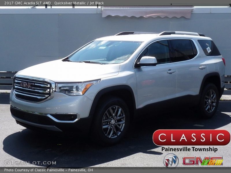 Quicksilver Metallic / Jet Black 2017 GMC Acadia SLT AWD