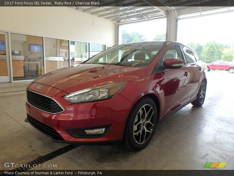 Ruby Red / Charcoal Black 2017 Ford Focus SEL Sedan