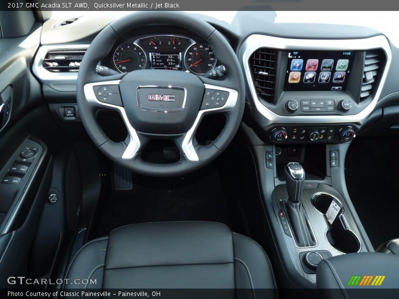 Quicksilver Metallic / Jet Black 2017 GMC Acadia SLT AWD