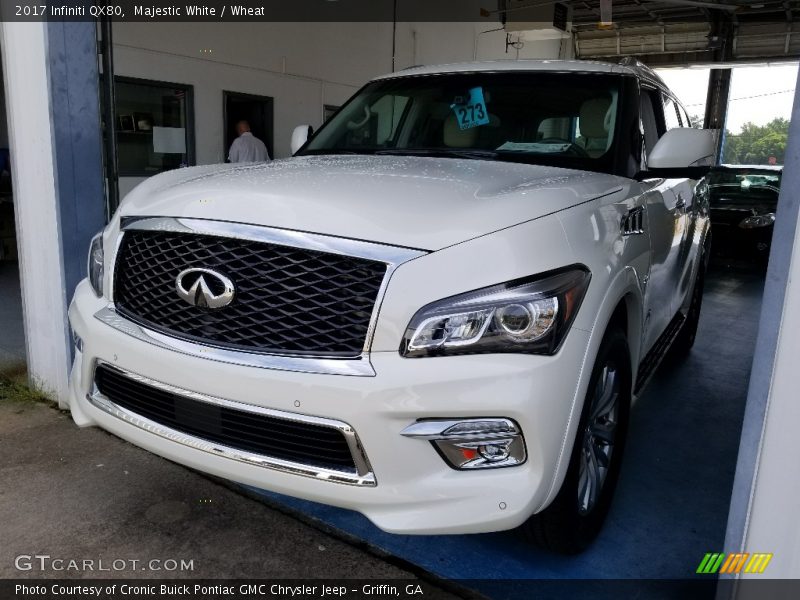 Majestic White / Wheat 2017 Infiniti QX80