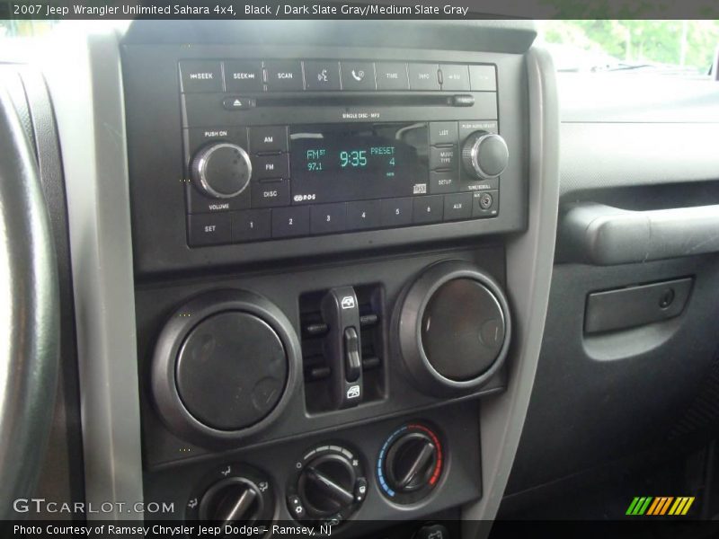 Black / Dark Slate Gray/Medium Slate Gray 2007 Jeep Wrangler Unlimited Sahara 4x4