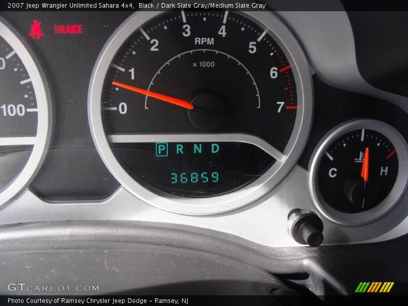 Black / Dark Slate Gray/Medium Slate Gray 2007 Jeep Wrangler Unlimited Sahara 4x4