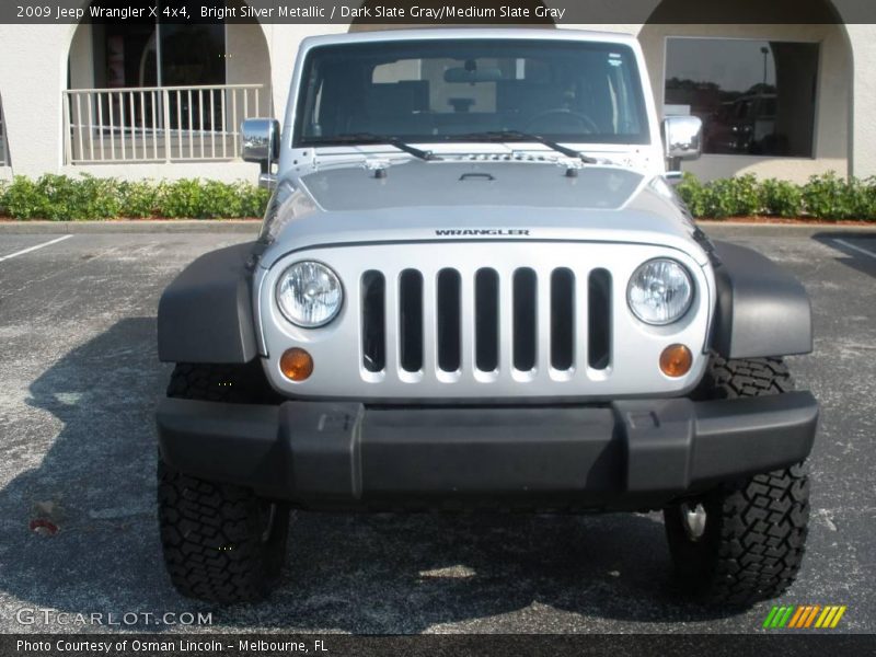 Bright Silver Metallic / Dark Slate Gray/Medium Slate Gray 2009 Jeep Wrangler X 4x4