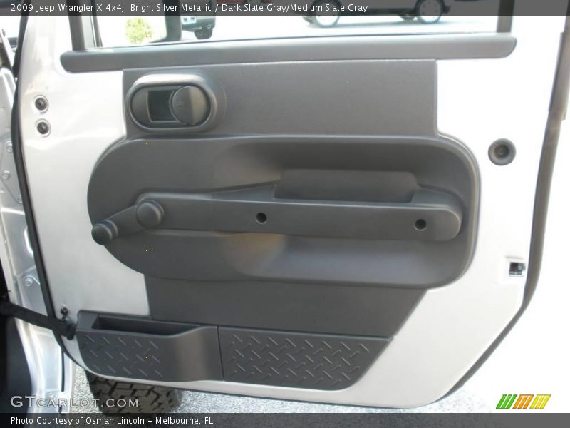 Bright Silver Metallic / Dark Slate Gray/Medium Slate Gray 2009 Jeep Wrangler X 4x4