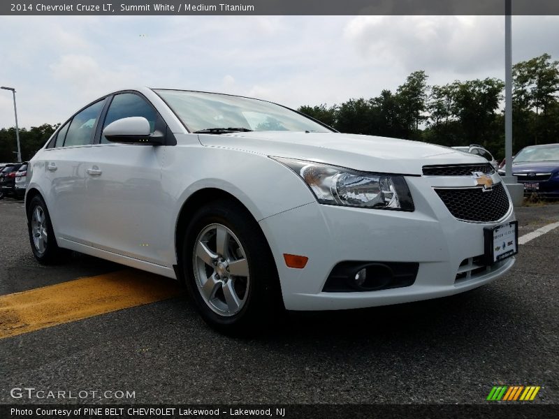 Summit White / Medium Titanium 2014 Chevrolet Cruze LT