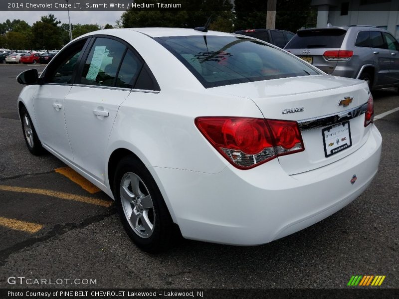 Summit White / Medium Titanium 2014 Chevrolet Cruze LT