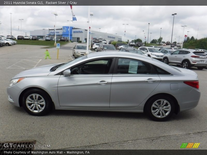 Radiant Silver / Gray 2011 Hyundai Sonata GLS