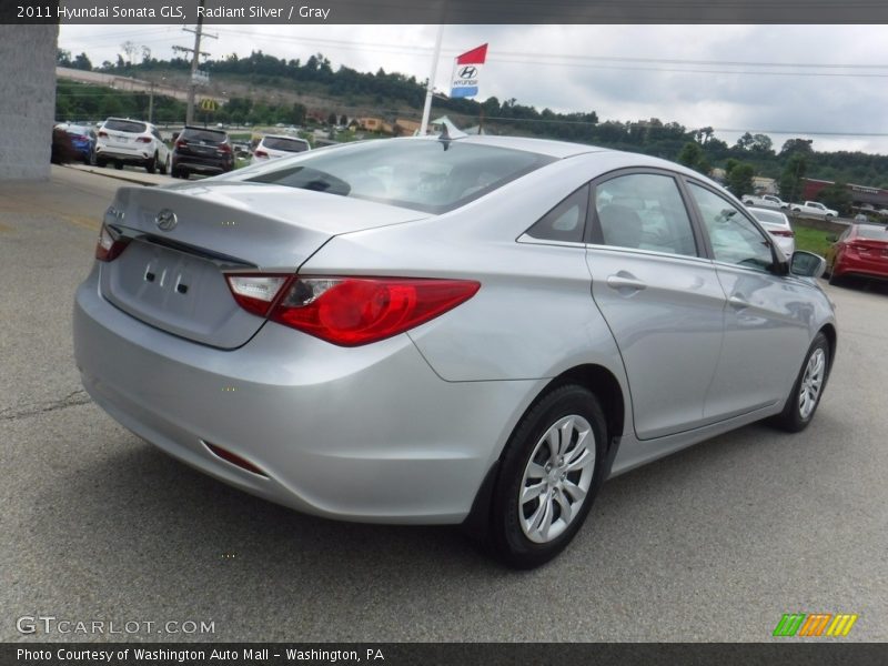 Radiant Silver / Gray 2011 Hyundai Sonata GLS