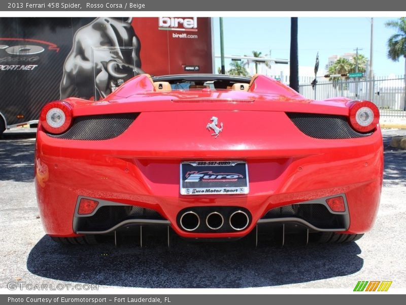 Rosso Corsa / Beige 2013 Ferrari 458 Spider