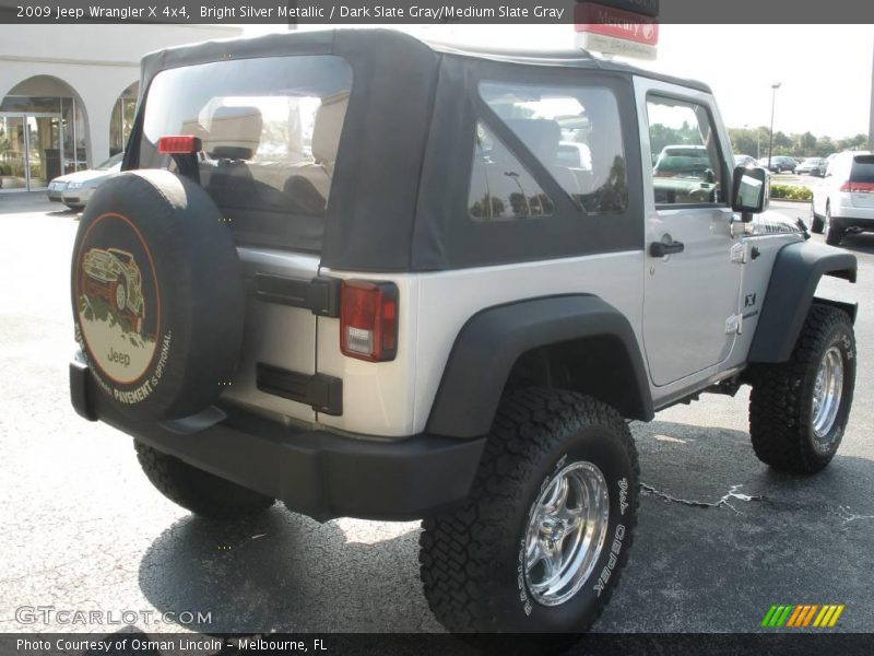 Bright Silver Metallic / Dark Slate Gray/Medium Slate Gray 2009 Jeep Wrangler X 4x4
