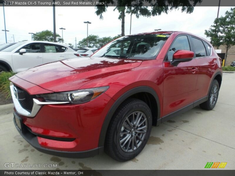 Soul Red Metallic / Black 2017 Mazda CX-5 Touring AWD