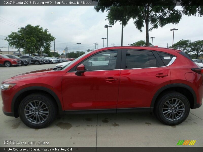 Soul Red Metallic / Black 2017 Mazda CX-5 Touring AWD