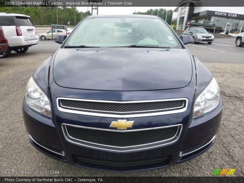 Imperial Blue Metallic / Titanium Gray 2008 Chevrolet Malibu LT Sedan
