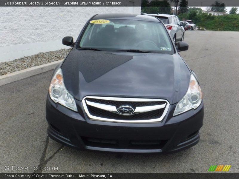 Graphite Gray Metallic / Off Black 2010 Subaru Legacy 2.5i Sedan
