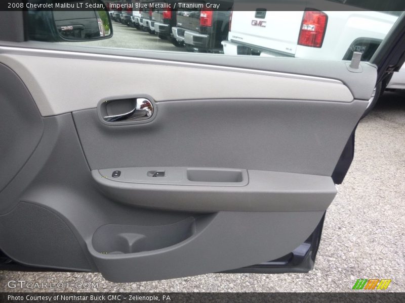 Imperial Blue Metallic / Titanium Gray 2008 Chevrolet Malibu LT Sedan