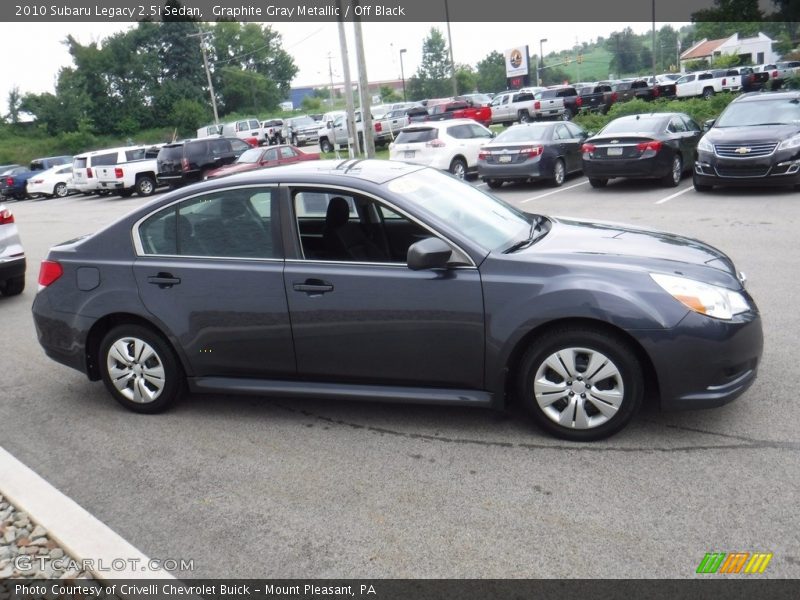 Graphite Gray Metallic / Off Black 2010 Subaru Legacy 2.5i Sedan