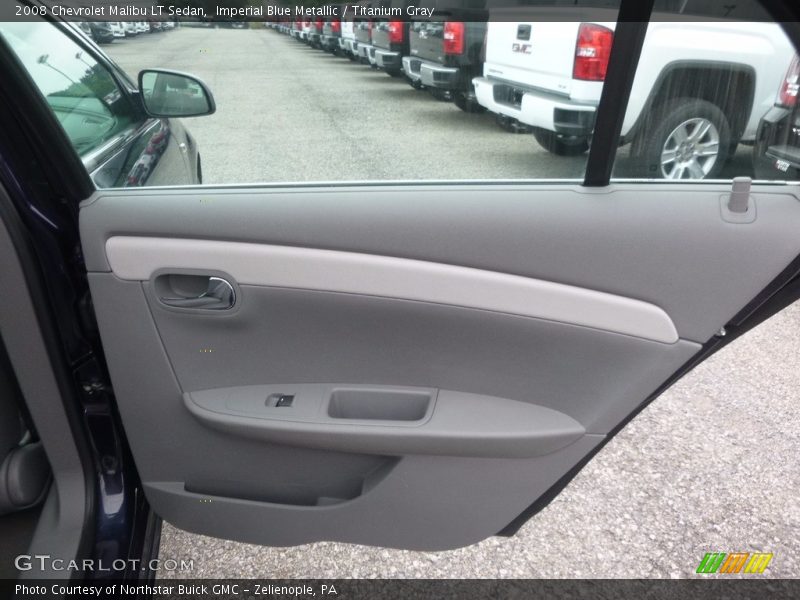 Imperial Blue Metallic / Titanium Gray 2008 Chevrolet Malibu LT Sedan