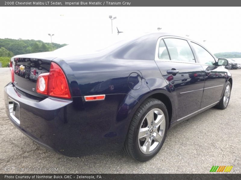 Imperial Blue Metallic / Titanium Gray 2008 Chevrolet Malibu LT Sedan