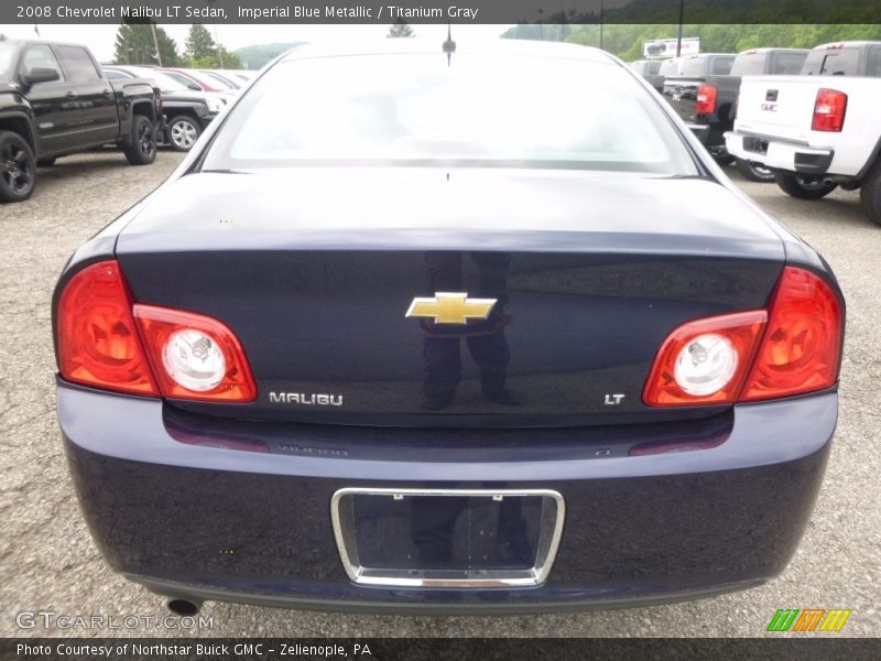 Imperial Blue Metallic / Titanium Gray 2008 Chevrolet Malibu LT Sedan