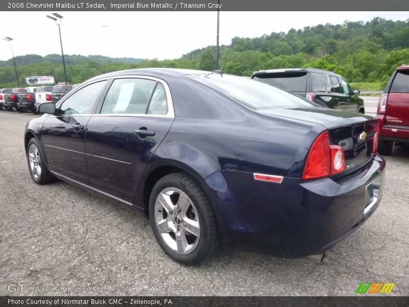 Imperial Blue Metallic / Titanium Gray 2008 Chevrolet Malibu LT Sedan