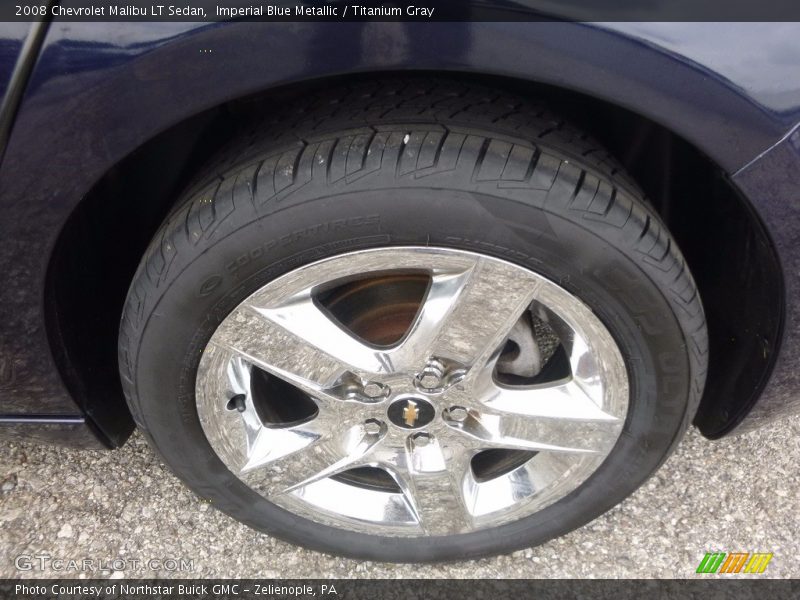 Imperial Blue Metallic / Titanium Gray 2008 Chevrolet Malibu LT Sedan