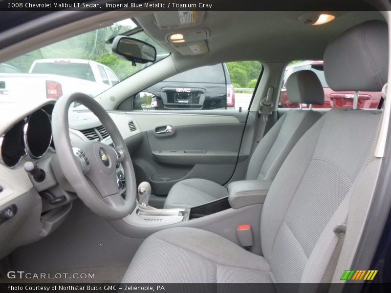 Imperial Blue Metallic / Titanium Gray 2008 Chevrolet Malibu LT Sedan