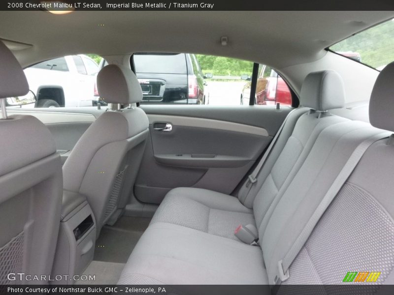 Imperial Blue Metallic / Titanium Gray 2008 Chevrolet Malibu LT Sedan