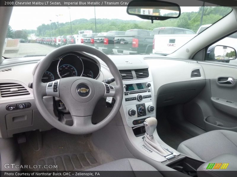 Imperial Blue Metallic / Titanium Gray 2008 Chevrolet Malibu LT Sedan